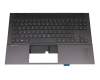 M09321-041 HP keyboard incl. topcase DE (german) black/black with backlight (Mica Silver Aluminium)
