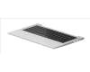 M21188-041 HP TOPCOVER W/KBD BL GR