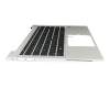 M36312-041 original HP keyboard incl. topcase DE (german) black/silver with backlight and mouse-stick