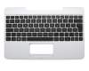 MP-11N76D0-920W original Asus keyboard incl. topcase DE (german) black/white