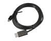 Mini-DisplayPort data / charging cable black original 2,00m suitable for Lenovo ThinkPad T440s (20AQ/20AR)