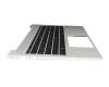 N43874-041 original HP keyboard incl. topcase DE (german) black/silver