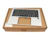 N45442-041 original HP keyboard incl. topcase DE (german) black/silver with backlight
