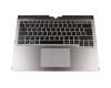 N860-7839-T303 original Fujitsu keyboard incl. topcase DE (german) black/silver with backlight