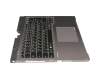 N860-7839-T303 original Fujitsu keyboard incl. topcase DE (german) black/silver with backlight