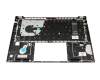 N93653-041 original HP keyboard incl. topcase DE (german) black/silver with backlight