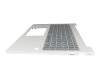 N97247-041 original HP keyboard incl. topcase DE (german) grey/silver with backlight
