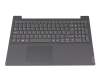 NBX0001NP00 original Lenovo keyboard incl. topcase UK (english) grey/grey
