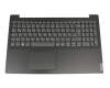 NBX0001NZ00 original Lenovo keyboard incl. topcase DE (german) grey/black (smooth)