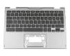 NKI1113051 original Acer keyboard incl. topcase DE (german) black/grey