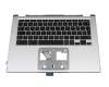 NKI131311V original Acer keyboard incl. topcase DE (german) black/silver