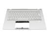 NKI13131JQ original Acer keyboard incl. topcase CH (swiss) silver/silver with backlight