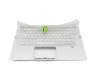NKI13131JQ original Acer keyboard incl. topcase CH (swiss) silver/silver with backlight