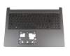 NKI15130EE original Acer keyboard incl. topcase DE (german) black/black with backlight
