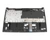 NKI15130LW original Acer keyboard incl. topcase DE (german) black/grey with backlight
