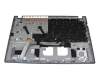 NKI151320E original Acer keyboard incl. topcase DE (german) grey/grey with backlight