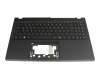 NSK-RA1HQ original Acer keyboard incl. topcase DE (german) black/black with backlight