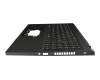 NSK-RA1HQ original Acer keyboard incl. topcase DE (german) black/black with backlight