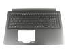 NSK-RELBC 0G original Acer keyboard incl. topcase DE (german) black/black with backlight