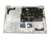 PC4CB-GE original Lenovo keyboard incl. topcase DE (german) grey/silver with backlight