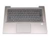 PC4CPB-GE original Lenovo keyboard incl. topcase DE (german) grey/bronze with backlight (without fingerprint)