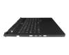 PK0900 original Lenovo keyboard incl. topcase UK (english) black/silver with backlight
