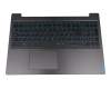 PK131B41A15 original Lenovo keyboard incl. topcase PO (portuguese) black/blue/black with backlight