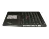 PK131BR1B11 original LCFC keyboard incl. topcase DE (german) black/black with backlight and mouse-stick