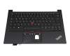 PK131HJ3B11 original Lenovo keyboard incl. topcase DE (german) black/black with backlight and mouse-stick with on/off switch