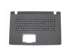 PK131NX2A10 original Acer keyboard incl. topcase DE (german) black/black