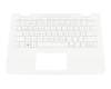 PK131U42B10 original Compal keyboard incl. topcase DE (german) white/white