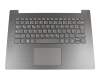 PK131YN1A19 original Lenovo keyboard incl. topcase DE (german) grey/grey