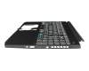 PK132TT1A11 original Acer keyboard incl. topcase DE (german) black/black with backlight