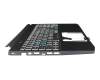 PK132TT1A11 original Acer keyboard incl. topcase DE (german) black/black with backlight
