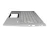 PK1334G1E14 original Acer keyboard incl. topcase CH (swiss) silver/silver with backlight