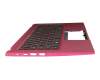 PK1334G1K13 original Acer keyboard incl. topcase DE (german) black/red with backlight