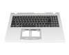 PK133TY1A13 original Acer keyboard incl. topcase DE (german) black/silver
