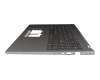 PK1399B1B13 original Acer keyboard incl. topcase DE (german) grey/grey with backlight