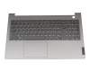 PK37B010D00TIC original Lenovo keyboard incl. topcase UK (english) dark grey/grey with backlight