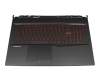 PN144160 original MSI keyboard incl. topcase DE (german) black/black with backlight