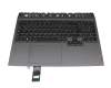 PO5CYXRGBG original Lenovo keyboard incl. topcase DE (german) black/grey with backlight