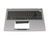 QF05P_A11BWL original Acer keyboard incl. topcase DE (german) black/silver with backlight