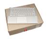 SA469A-22HC original Lenovo keyboard incl. topcase DE (german) silver/silver with backlight