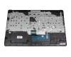 SB550A-73H0 original HP keyboard incl. topcase DE (german) black/silver with backlight with ODD