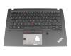SN1381BL2 original Lenovo keyboard incl. topcase DE (german) black/black with backlight and mouse-stick