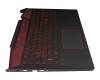 SN20M27988 original Lenovo keyboard incl. topcase DE (german) black/black with backlight
