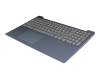 SN20M62767 original Lenovo keyboard incl. topcase DE (german) grey/blue
