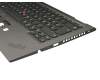 SN20R55502 original Lenovo keyboard incl. topcase DE (german) black/grey with backlight and mouse-stick