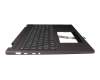 SN21B40858 original Lenovo keyboard incl. topcase DE (german) grey/grey with backlight
