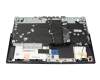 SN21B43708 original Lenovo keyboard incl. topcase DE (german) black/blue with backlight